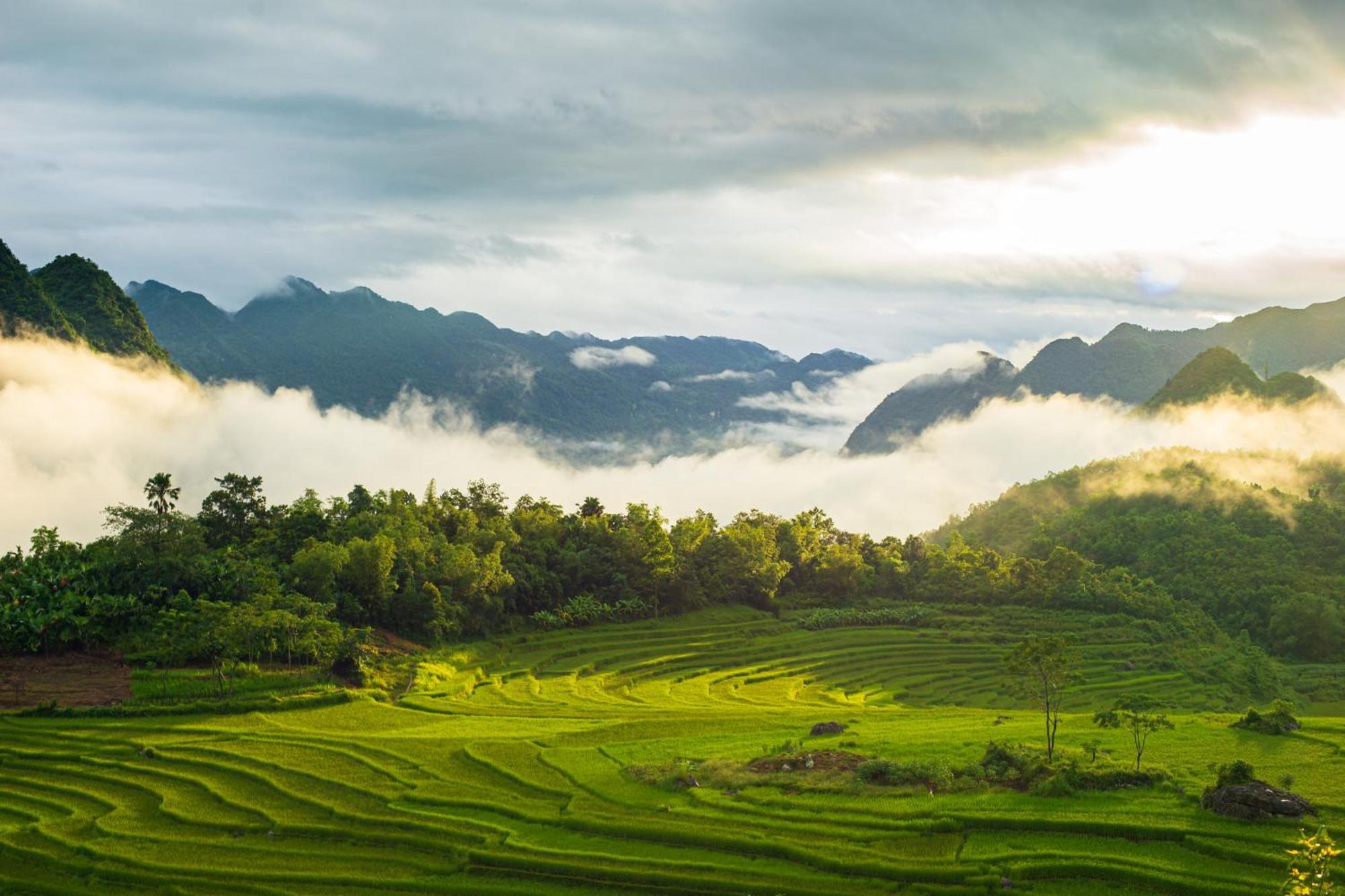 Oh Pu Luong Homestay Huong Ba Thuoc Exterior foto
